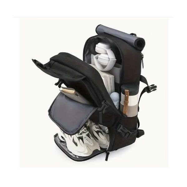 Alt View 1. Wikistore - WIKISTORE Anti-Theft Laptop Backpack with Shoe Compartment Convertible Business Hiking Bag Blue - Blue.