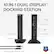 10-IN-1 DUAL DISPLAY DOCKING STATION - 4x USB 2.0 - Ethernet - 2x HDMI - 2x USB 3.0 - Audio In/Out - To Host - Power In - TAA COMPLIANT Both USB-A and USB-C host cables included