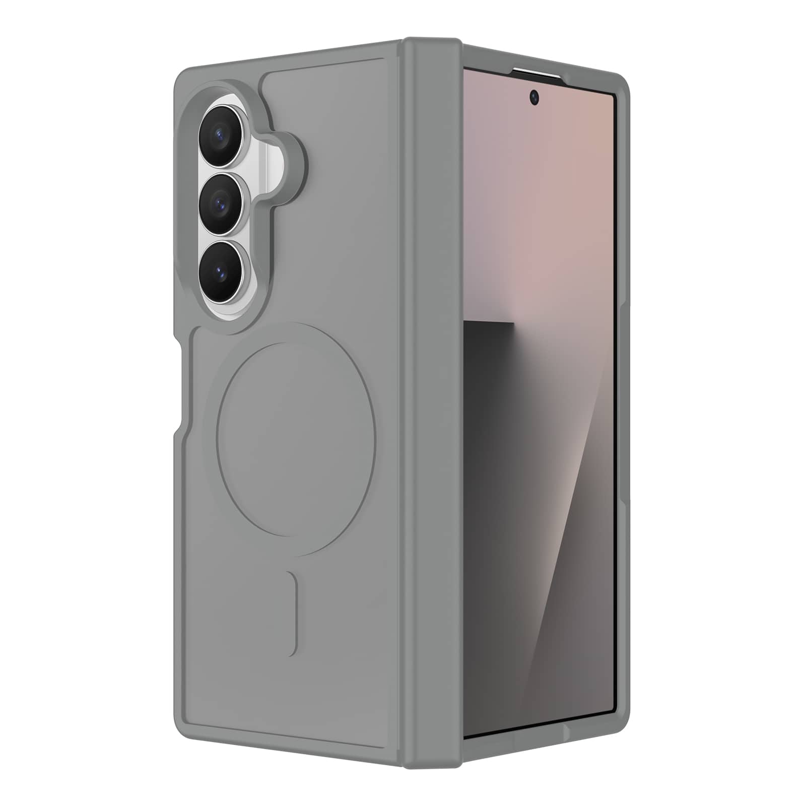 Dteck - Shockproof Translucent Case for Samsung Galaxy Z Fold8 Ultra, Slim Matte Magnetic Protective Cover with Hinge Protection - Gray price history on PriceWatchPro