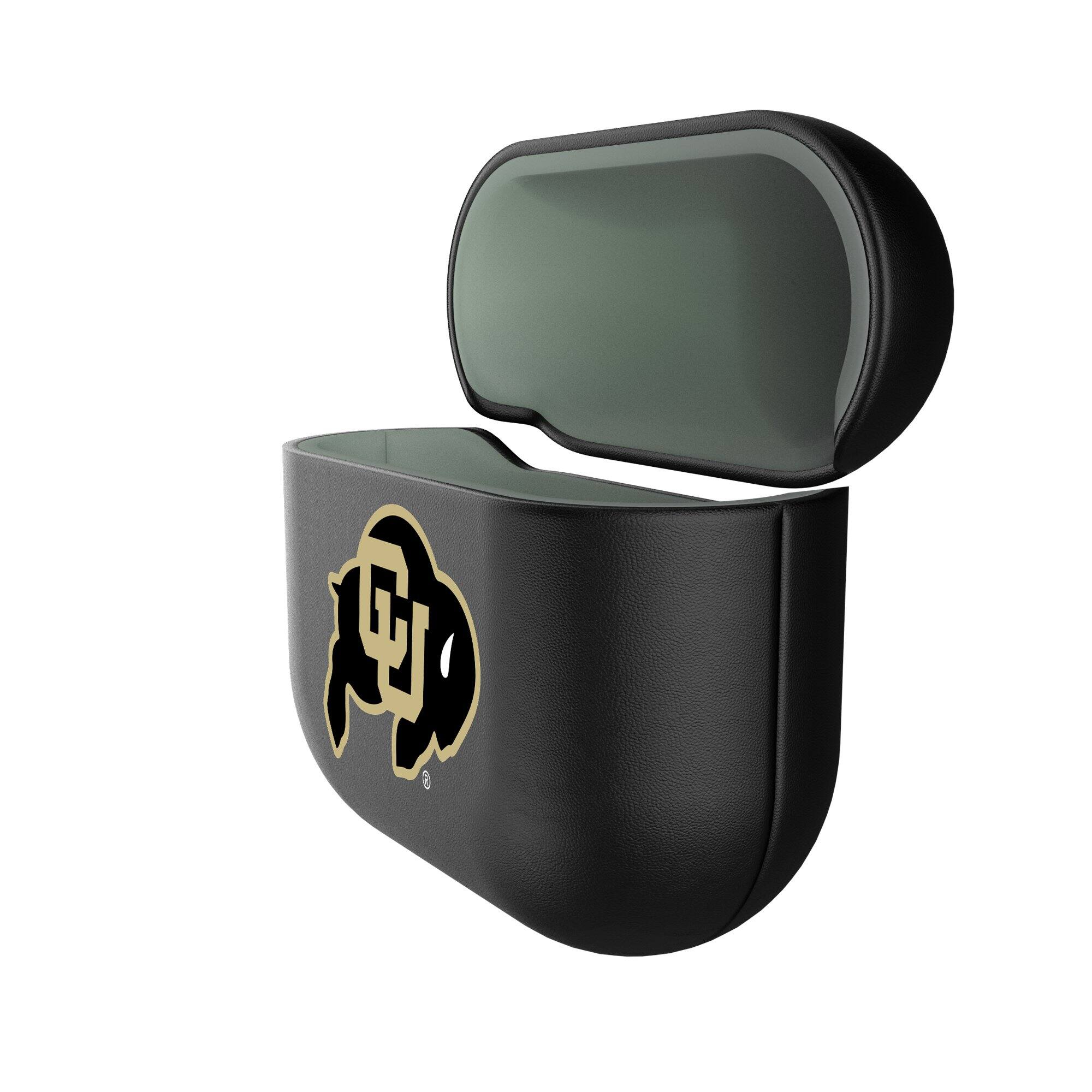 Alt View 1. Keyscaper - Colorado Buffaloes Colorado Buffaloes Insignia AirPods 4th Generation Case Cover - No Size - Black.