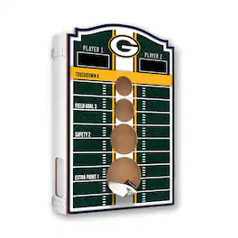 Fan Creations - Green Bay Packers Hanging Bean Bag Toss Game - Multicolor