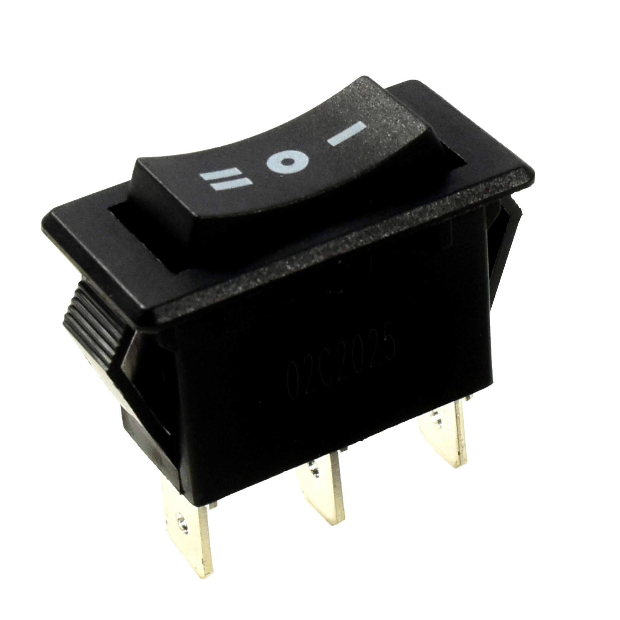 HQRP - 3-Pin 3-Way Push Button Switch for Intex Pool Pump 70110, SF60110, SF70110 - 16 A 125 V - Black
