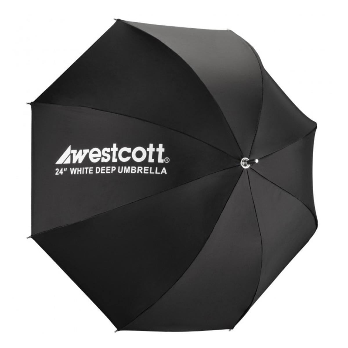 Westcott 24" WHITE DEEP UMBRELLA