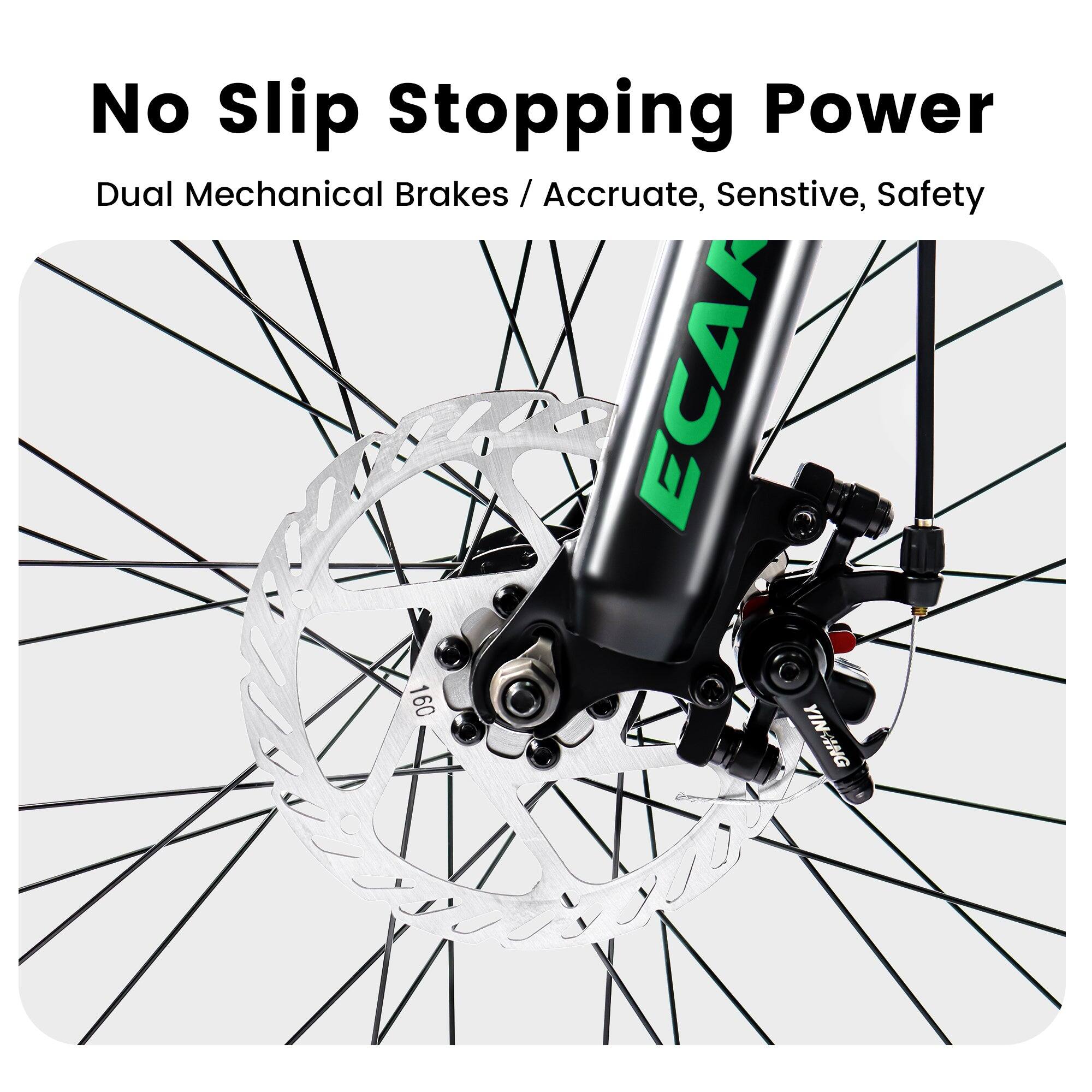 No Slip Stopping Power  
Dual Mechanical Brakes / Accurate, Sensitive, Safety  
ECA 160 YINVING