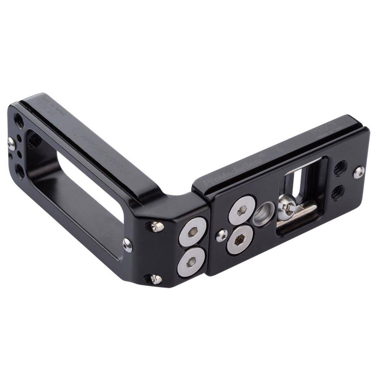 Alt View 1. ProMediaGear - ProMediaGear 3" Universal L-Bracket and Arca-Swiss Type L-Plate for DSLR Camera without Grip/Short Bodies.