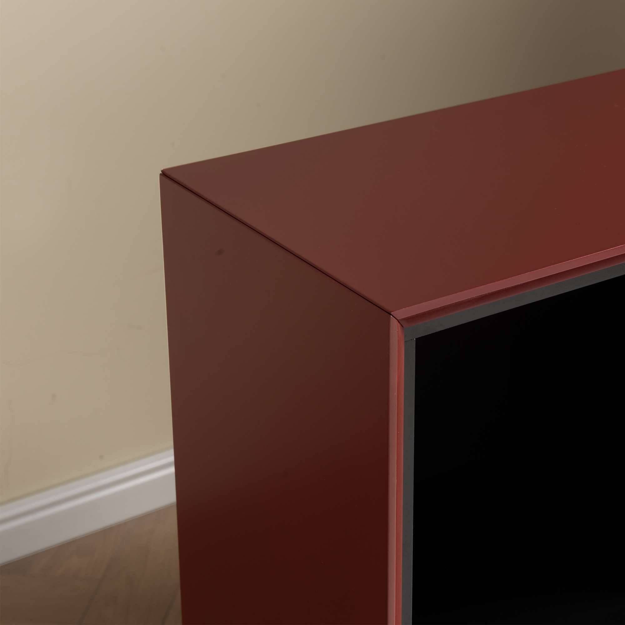 Alt View 1. Kings Brand Furniture - Kings Brand Furniture Contemporary 6-Cube Storage Bookcase. - Red.