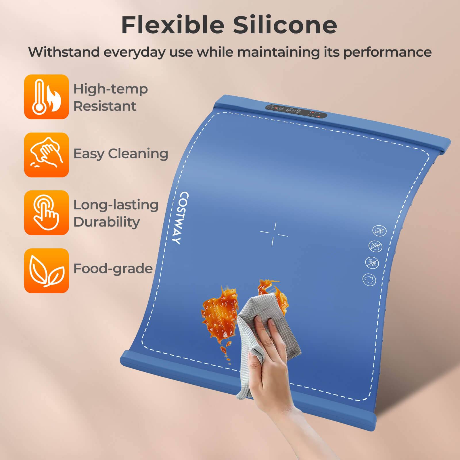 Flexible Silicone  
Withstand everyday use while maintaining its performance  

- High-temp Resistant  
- Easy Cleaning  
- Long-lasting Durability  
- Food-grade