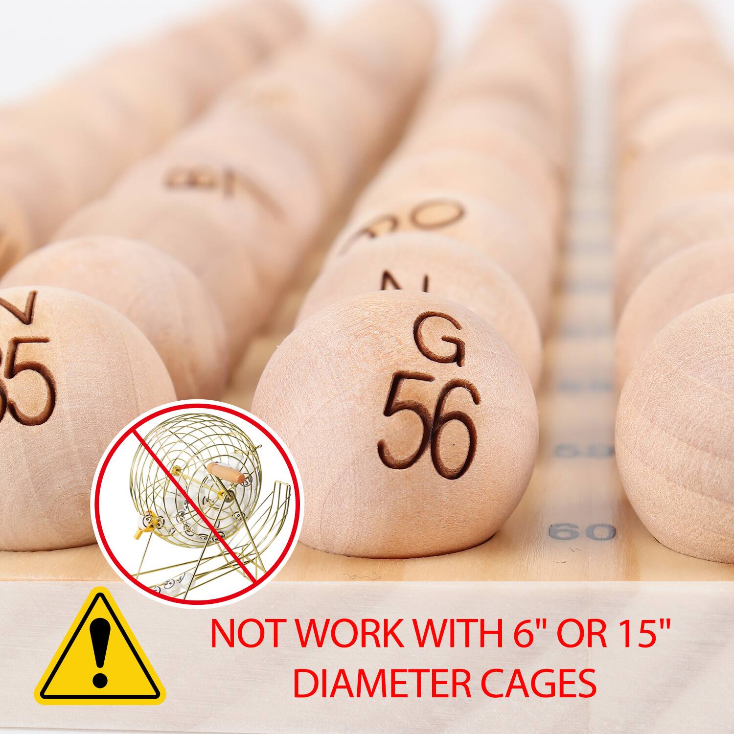 V 5 RO AI G 56 60 ! NOT WORK WITH 6" OR 15" DIAMETER CAGES