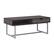 Angle. CorLiving - Auston Single Drawer Wood Grain Finish Coffee Table - Grey.