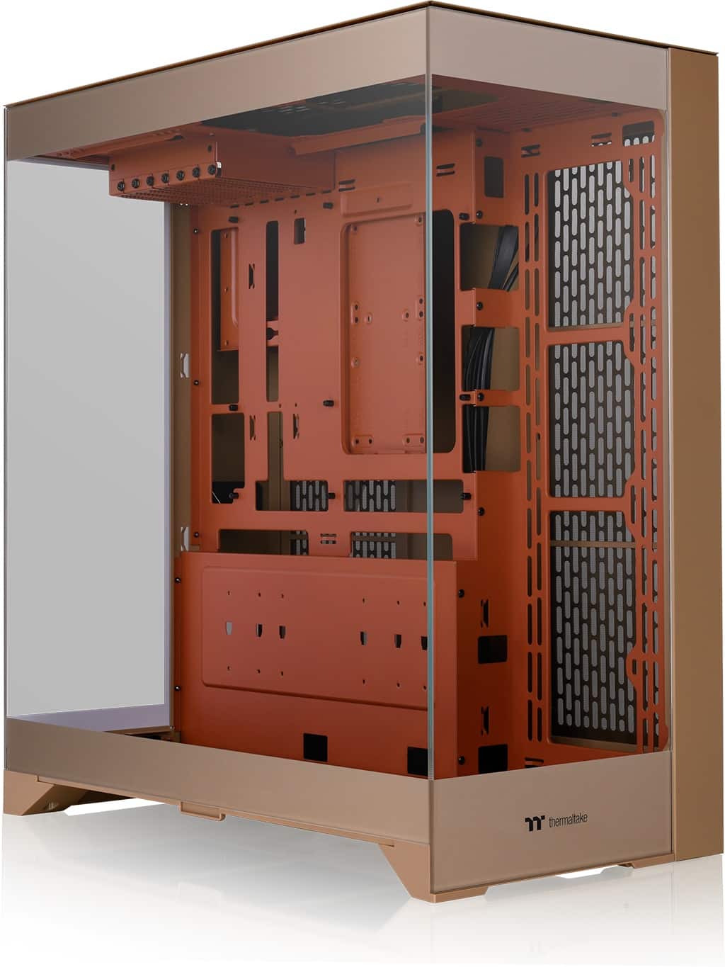 Front. Thermaltake - CTE E550 TG Mid Tower ATX PC Case - Gravel Sand.