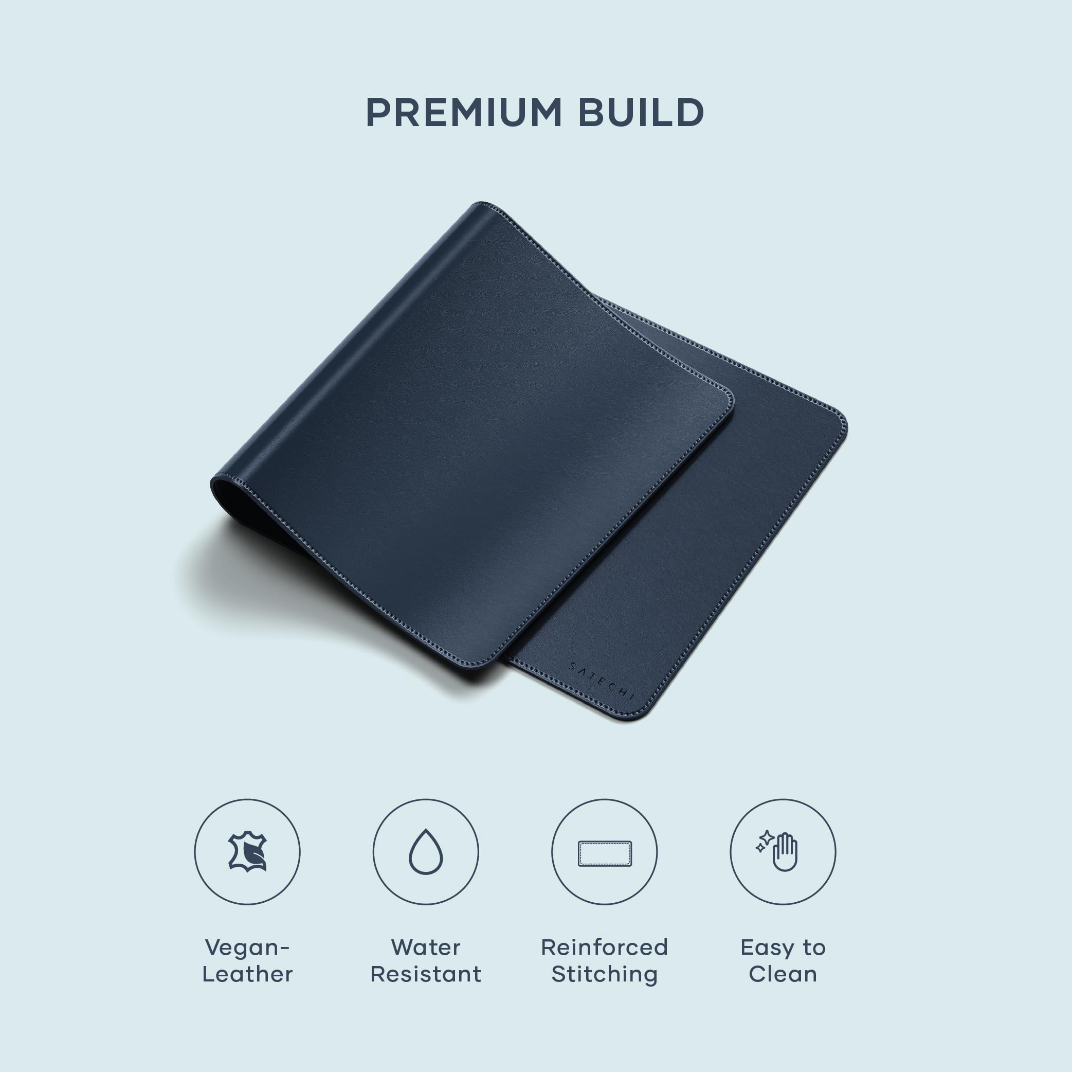 Satechi Vegan Leather Desk Mat Large, Water & Scratch Resistant