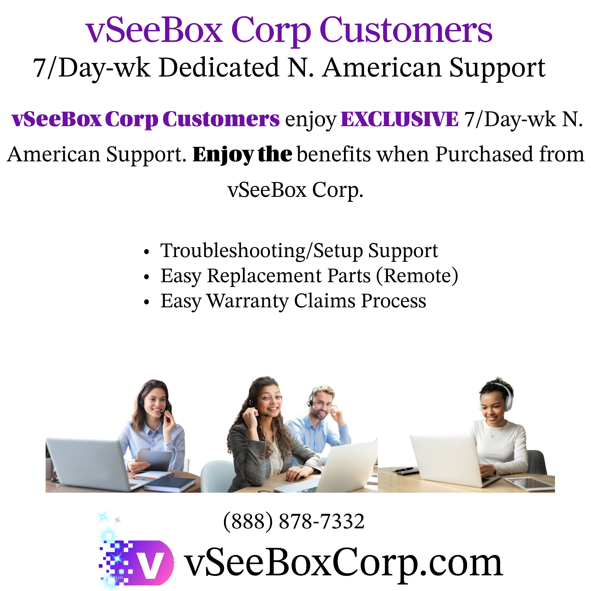 vSeeBox Corp Customers  
EXCLUSIVE