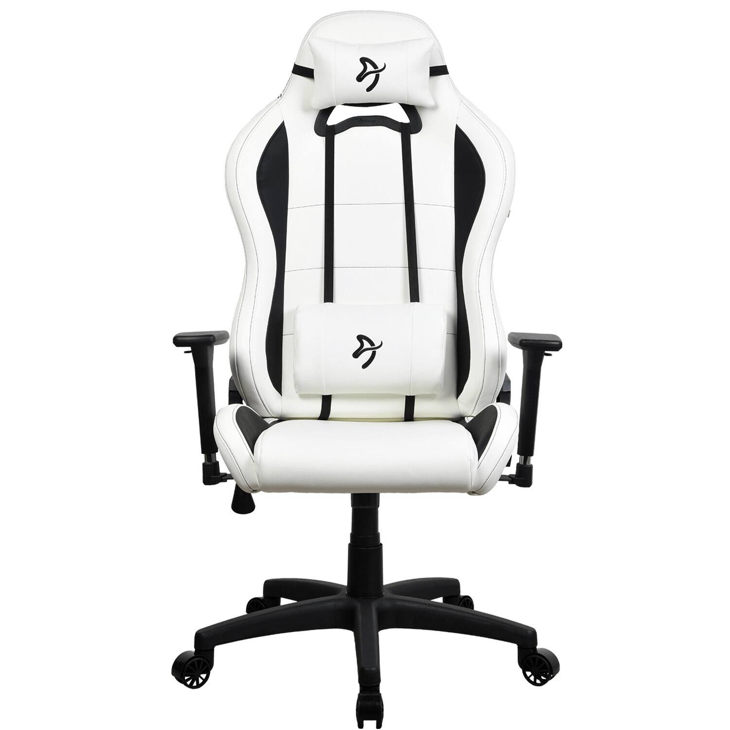 Angle. Arozzi - Torretta Soft PU Gaming Chair - White.