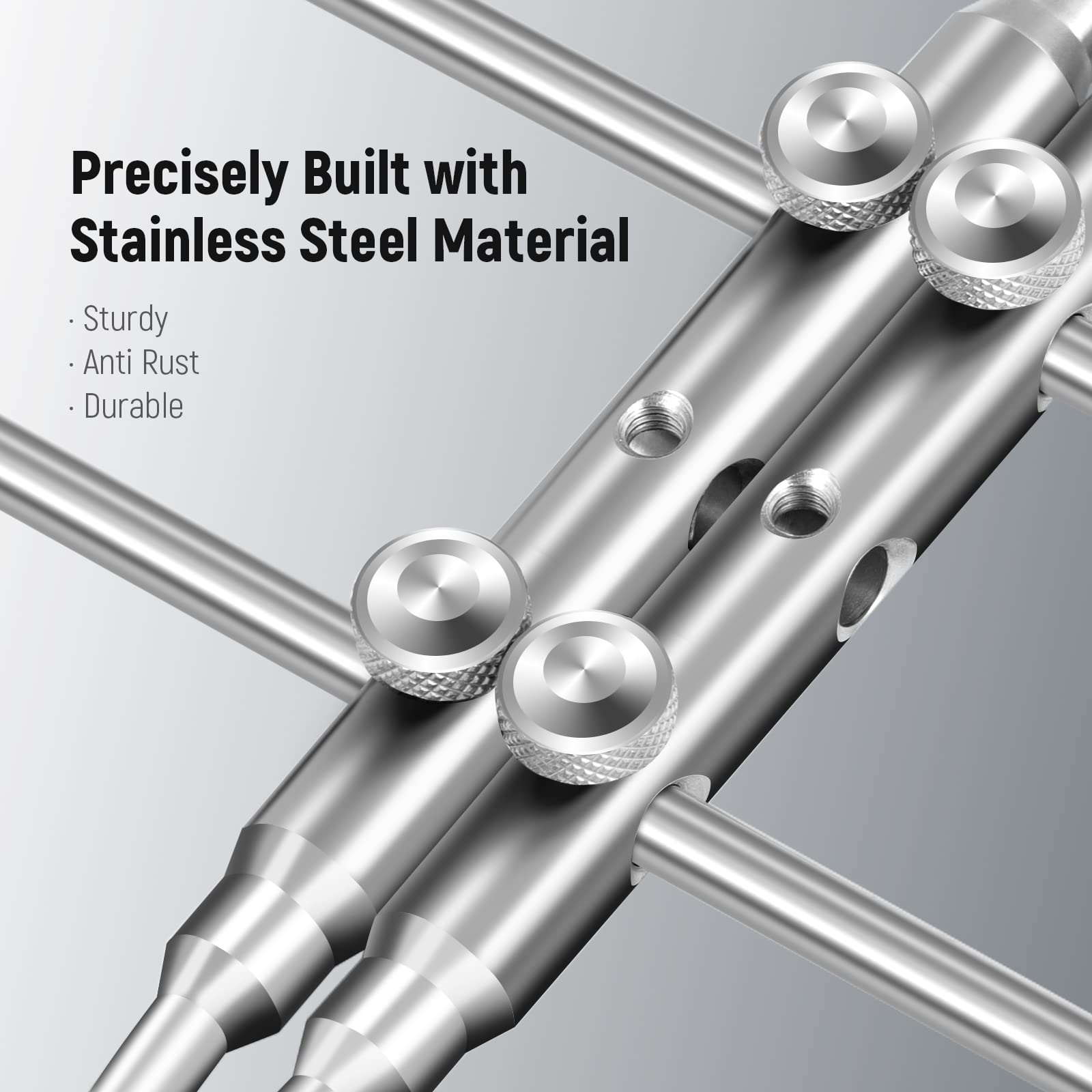 Precisely Built with Stainless Steel Material

- Sturdy
- Anti Rust
- Durable