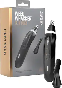 Manscaped - Weed Whacker 3.0 Pro Ear, Nose & Eyebrow Trimmer - Black
