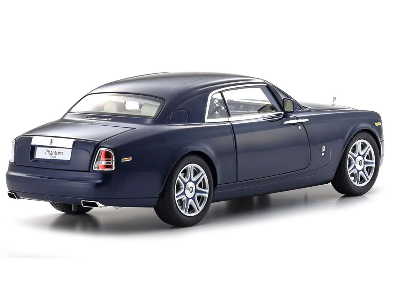 Alt View 1. Kyosho - Rolls Royce Phantom Coupe Blue Metallic 1/18 Diecast Model Car by Kyosho - Blue Metallic.