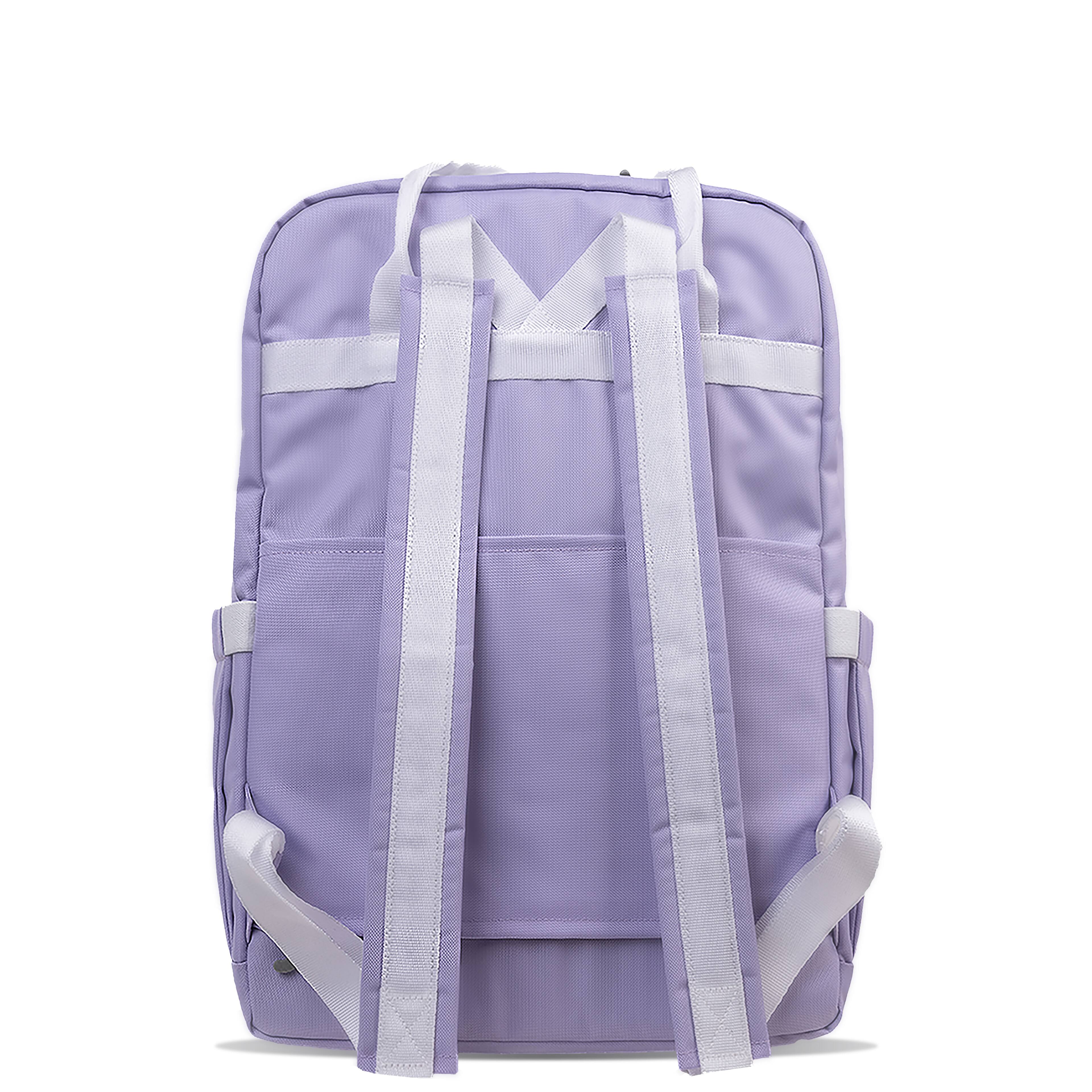 Back. J World - J World Unisex Timo Multi-Functional Laptop Backpack for School and Travel, Digital Lavender - DIGITAL LAVENDER.