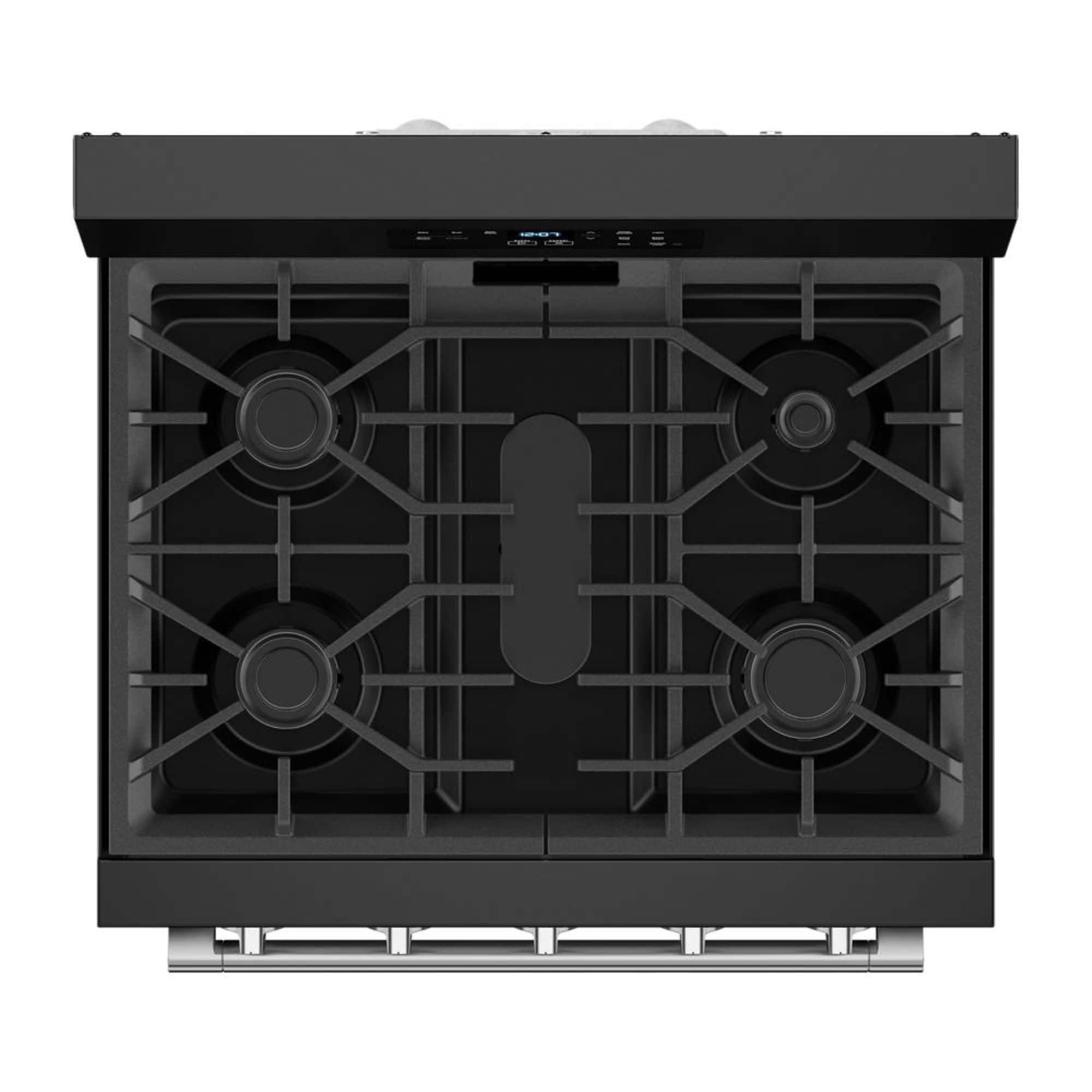 Alt View 12. Maytag - 30-Inch Wide Gas Range With No Preheat Air Fry and Air Baking - 5.0 cu. ft. - Black.
