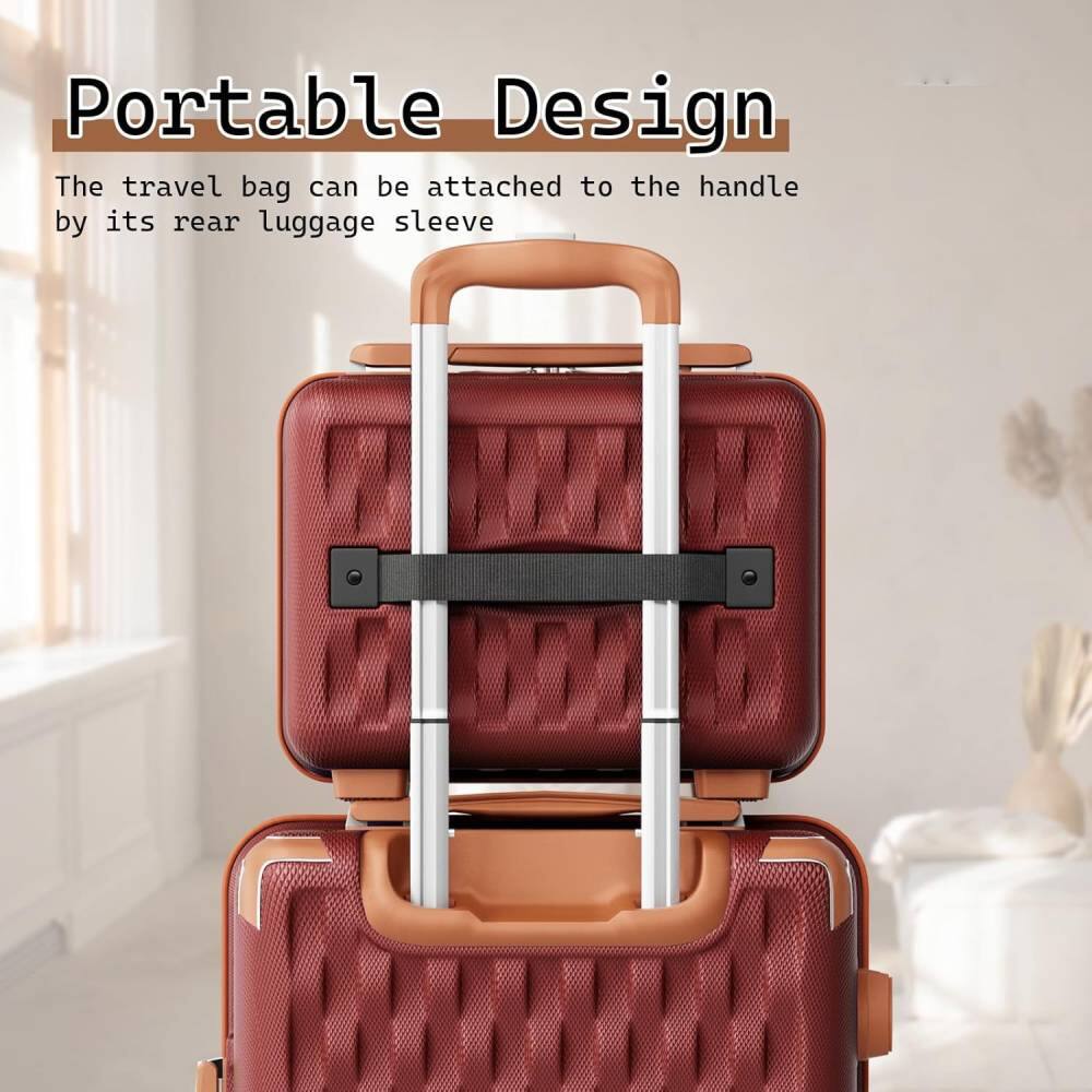 Portable Design  
The travel bag can be attached to the handle by its rear luggage sleeve