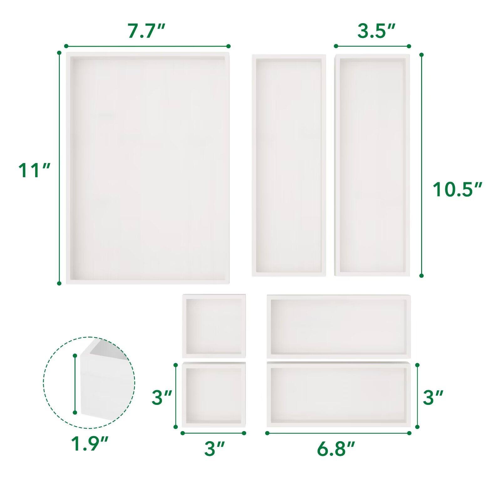 7.7" 3.5" 11" 10.5" 3" 3" 1.9" 3" 6.8"