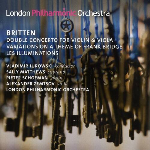 London Philharmonic Orchestra

Britten  
Double Concerto for Violin & Viola  
Variations on a Theme of Frank Bridge  
Les Illuminations

Vladimir Jurowski conductor  
Sally Matthews soprano  
Pieter Schoeman violin  
Alexander Zemtsov viola  
London Philharmonic Orchestra
