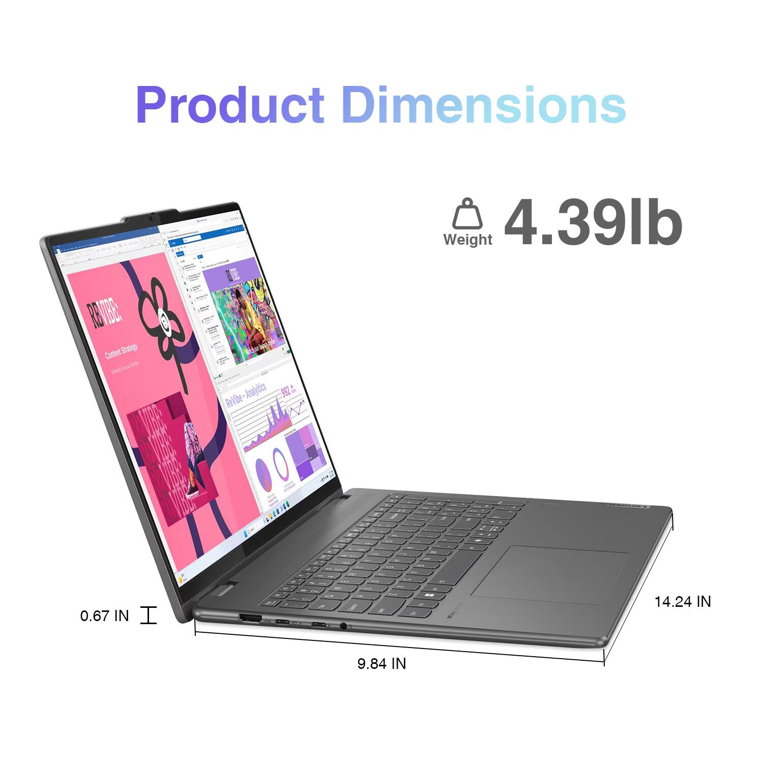 Product Dimensions  
Weight: 4.39 lb  
Content:  
- Steel  
- Anadlytics  
- ReVibe M  
- RRIA  
- 2  
- I T  
- 0.67 IN  
- 14.24 IN  
- 9.84 IN