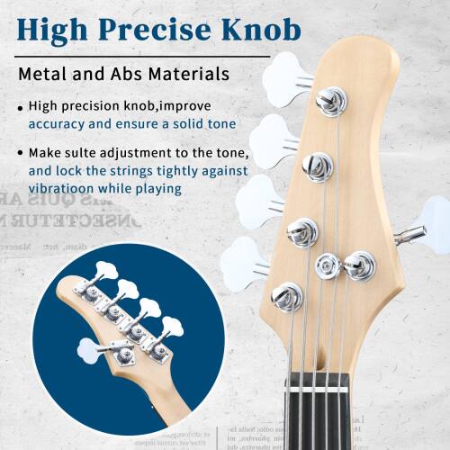 High Precise Knob Metal and Abs Materials

High precision knob, improve accuracy and ensure a solid tone

Make suitable adjustment to the tone, and lock the strings tightly against vibration while playing

Maecen net diam,
et cursus 18 Vitae
fa- Nulla oibo us mi pharetra, nic dui pharetra, ies