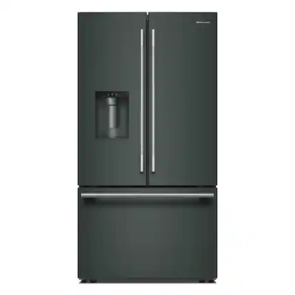 Front. KitchenAid - 36 in. Wide 30 cu. ft. French Door Refrigerator with Exterior Water and Ice - Juniper.