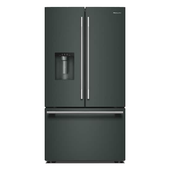 KitchenAid - 36 in. Wide 30 cu. ft. French Door Refrigerator with Exterior Water and Ice - Juniper