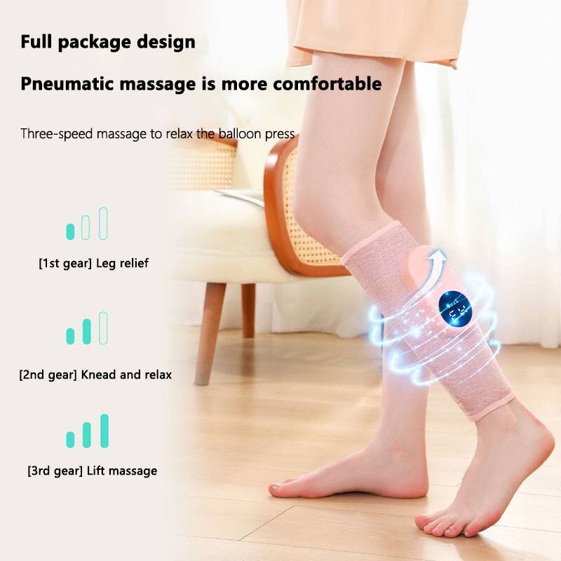Full package design  
Pneumatic massage is more comfortable  

Three-speed massage to relax the balloon press  
[1st gear] Leg relief  
[2nd gear] Knead and relax  
[3rd gear] Lift massage