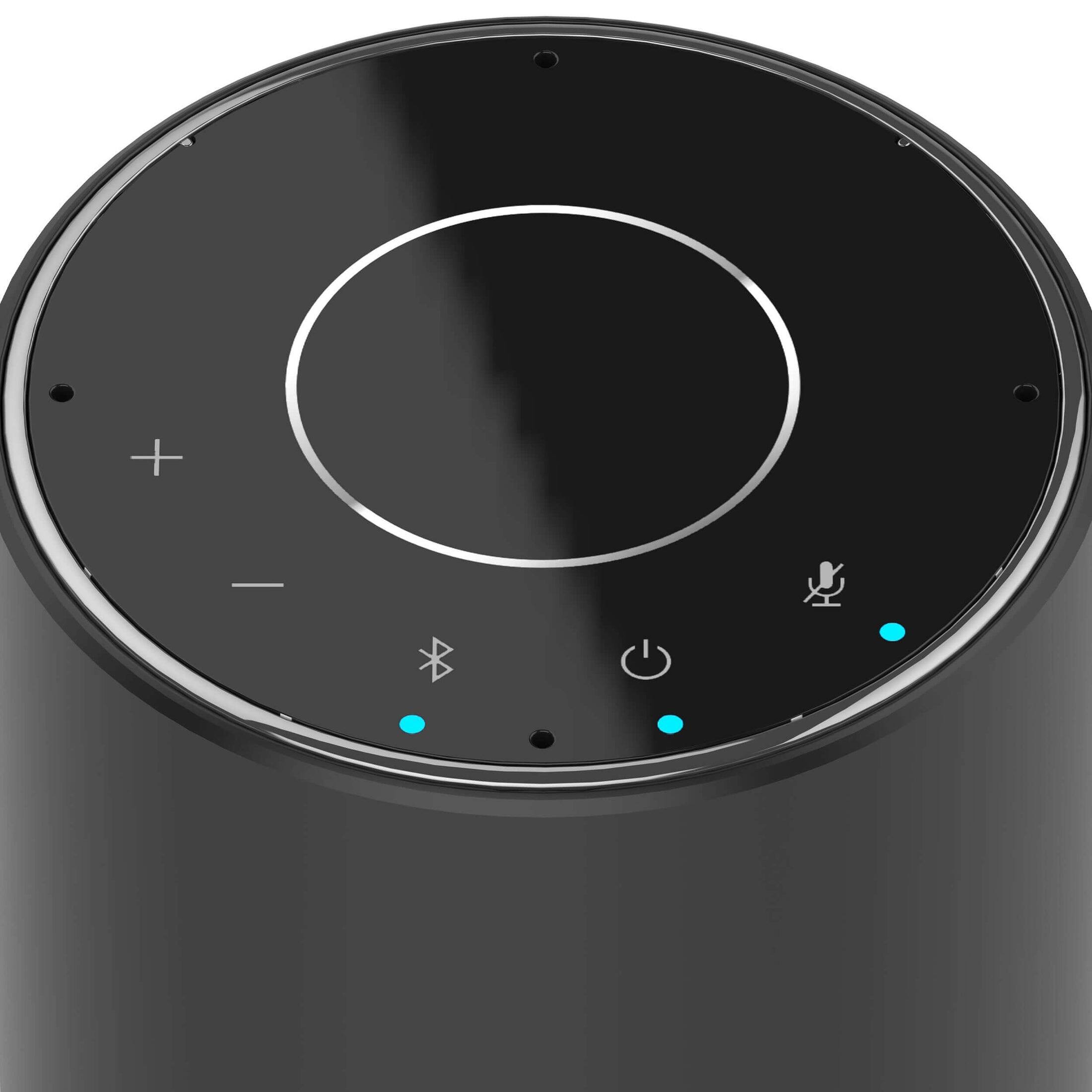Left. Toucan - Conference Speaker – Bluetooth Speakerphone with Microphones, Plug & Play - Black.