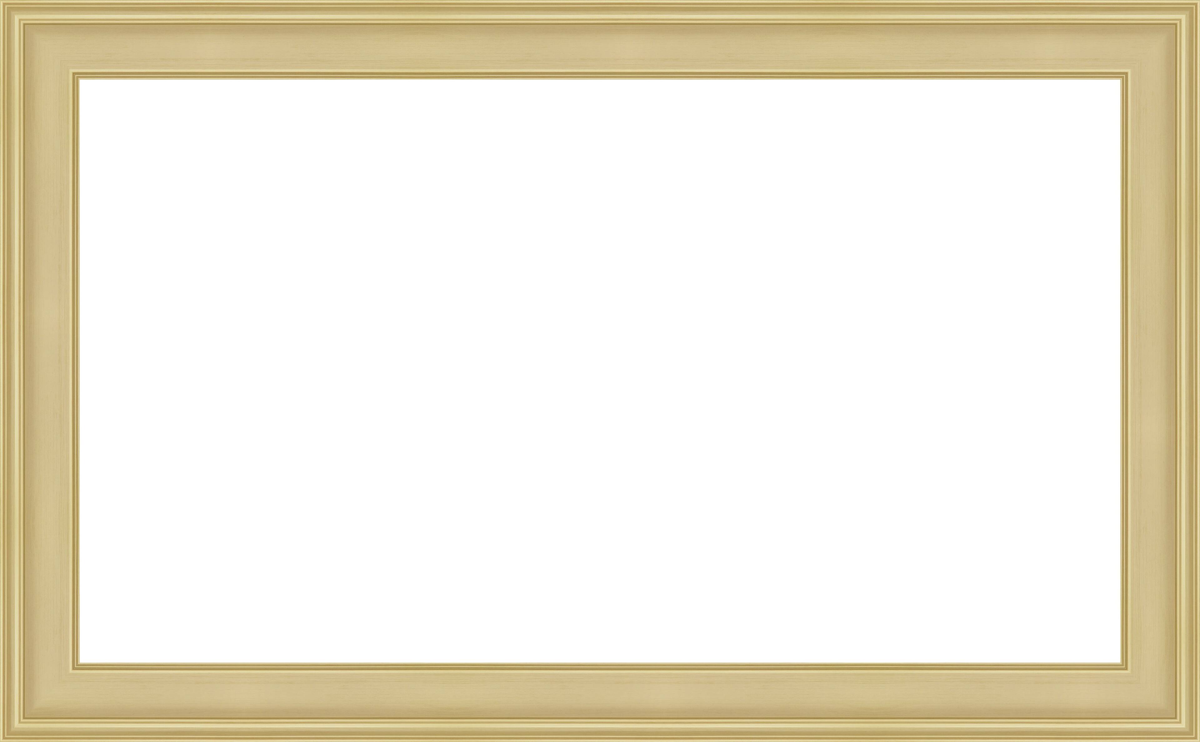 Alt View 15. Deco TV Frames - Premiere Bezel for Samsung the Frame TV - 43" - Antique White.