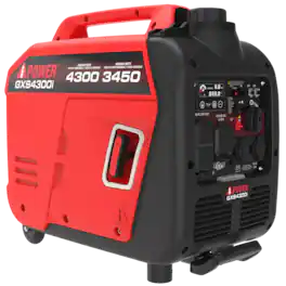 A-iPower - GXS4300i 4300W Portable Gas Inverter Generator Quiet Parallel Ready CO Sensor RV Ready Backup Power
