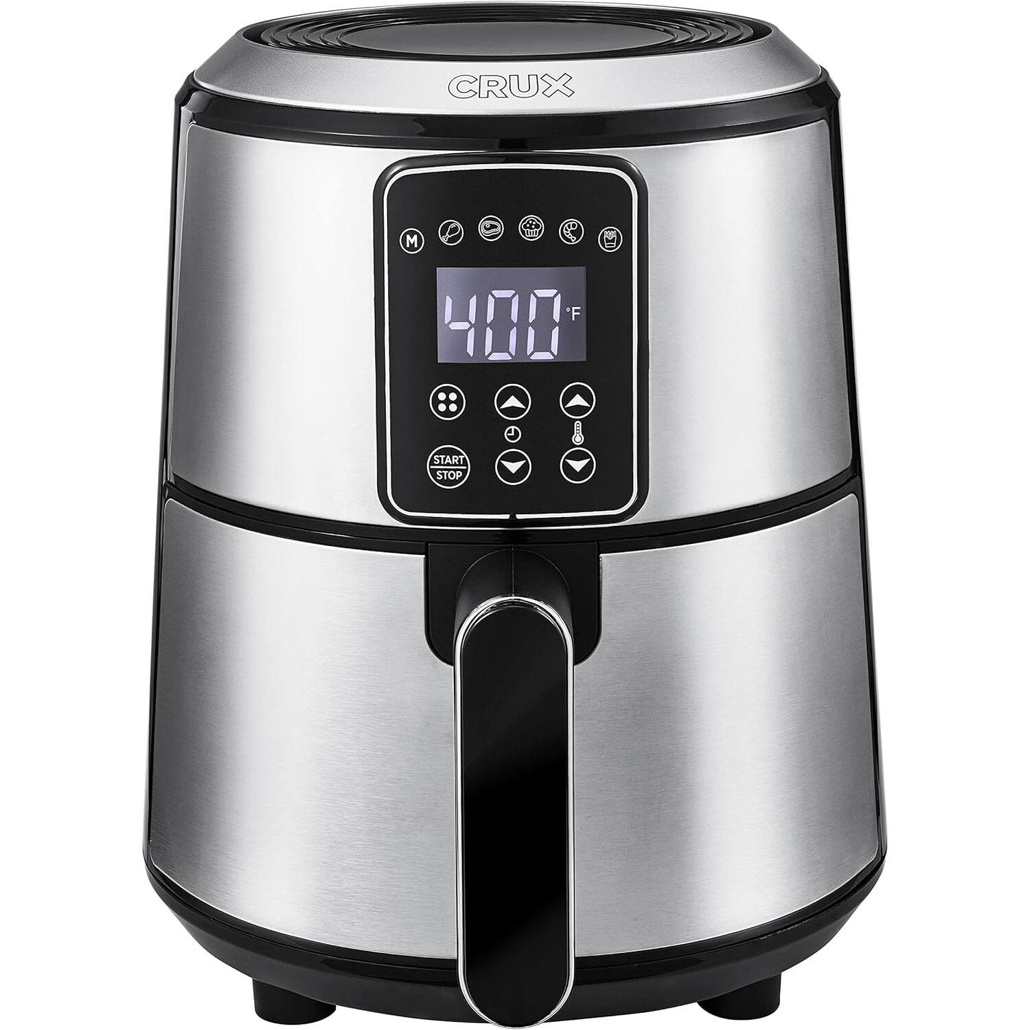 CRUX - 3 Quart Digital Air Fryer, 17282 - Stainless Steel