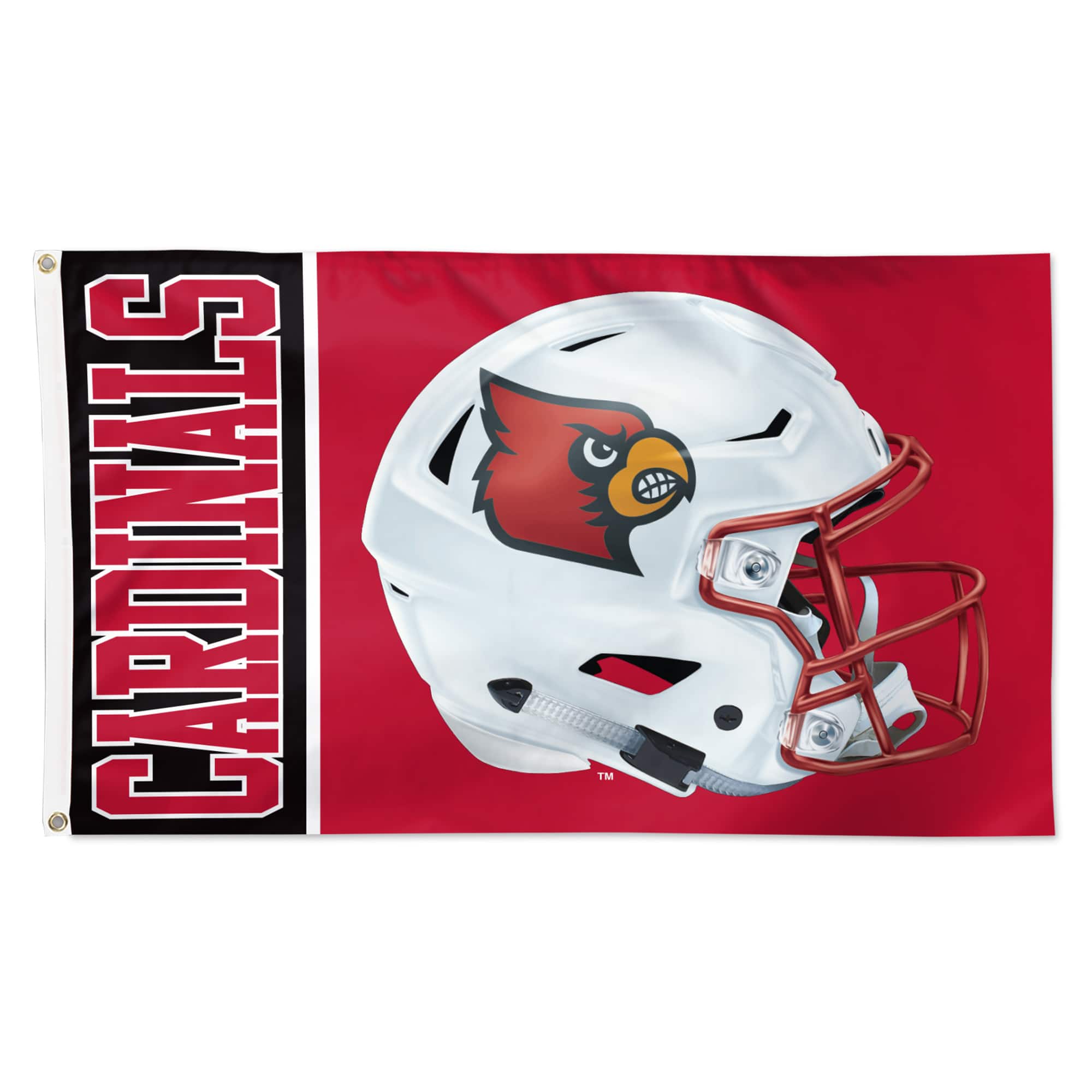 Photos - Other Decoration Deluxe WinCraft - Louisville Cardinals 3' x 5' Helmet  Single-Sided Flag - Multicolor 4775099 