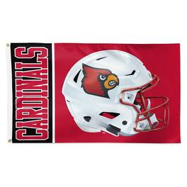 WinCraft - Louisville Cardinals 3' x 5' Helmet Deluxe Single-Sided Flag - Multicolor