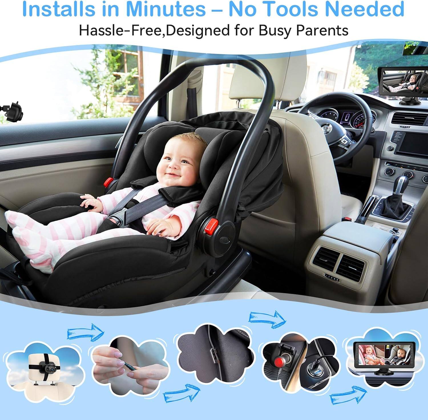 Installs in Minutes - No Tools Needed  
Hassle-Free, Designed for Busy Parents