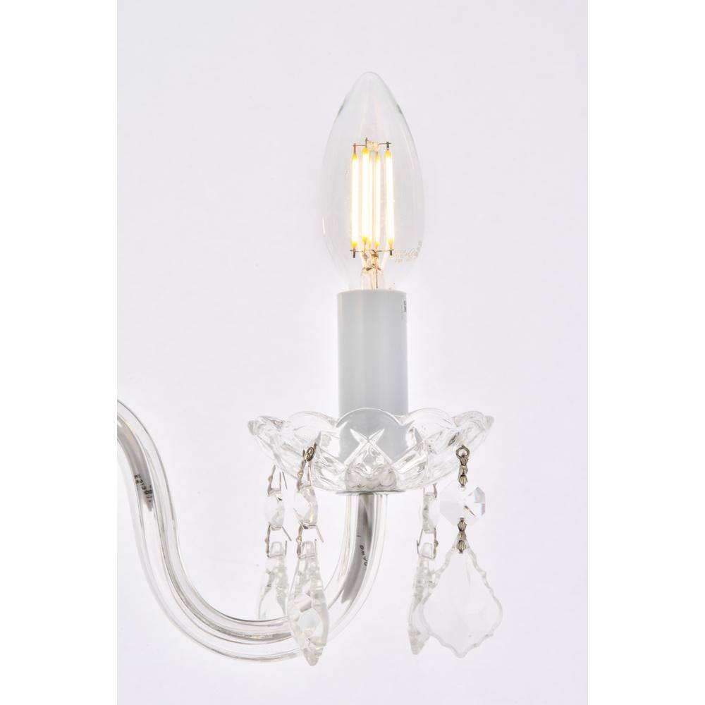 Alt View 1. Elegant Lighting - Rococo 4 light Chrome Pendant Clear Royal Cut Crystal - Chrome.