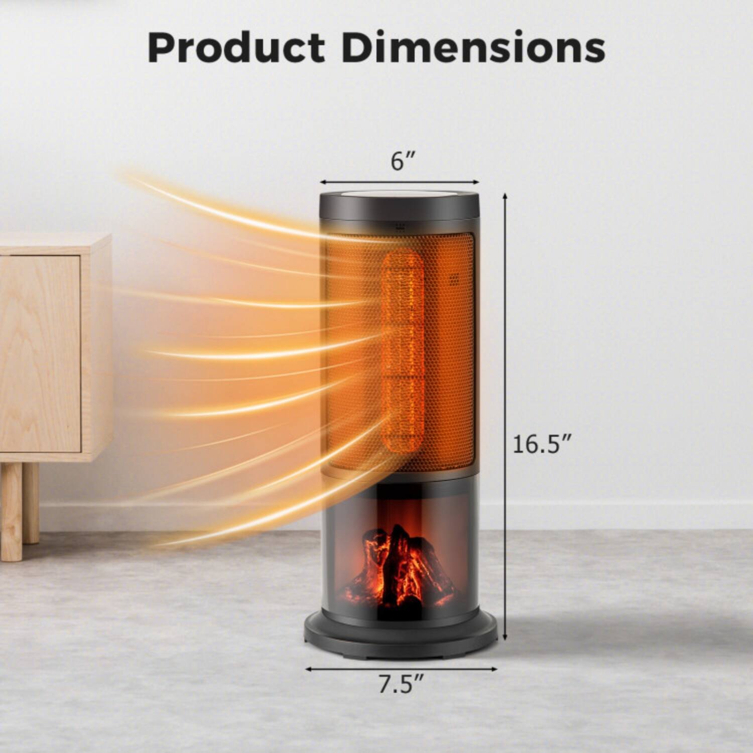 Product Dimensions: 6" x 16.5" x 7.5"