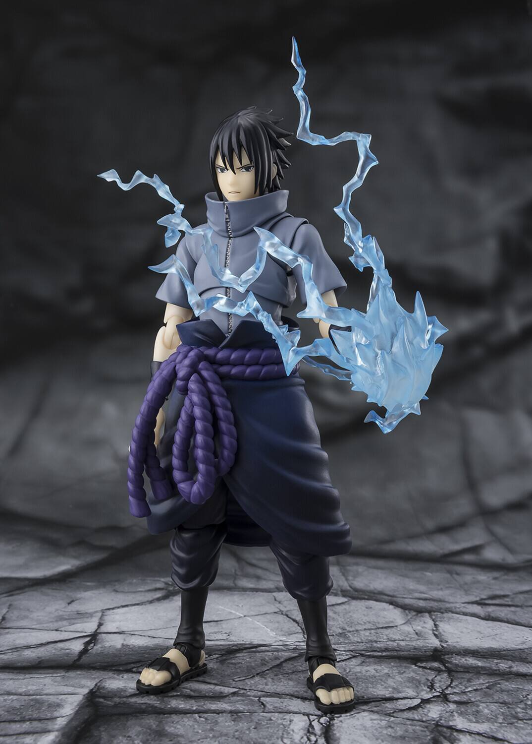 Alt View 2. PopMarket - Tamashii Nations - Naruto - S.H.Figuarts - Sasuke Uchiha Solitary Shinobi Action Figure   - COLLECTIBLES - Multicolor.
