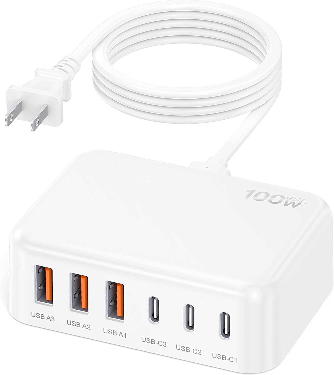 100W GaN

USB A3 USB A2 USB A1 USB-C3 USB-C2 USB-C1