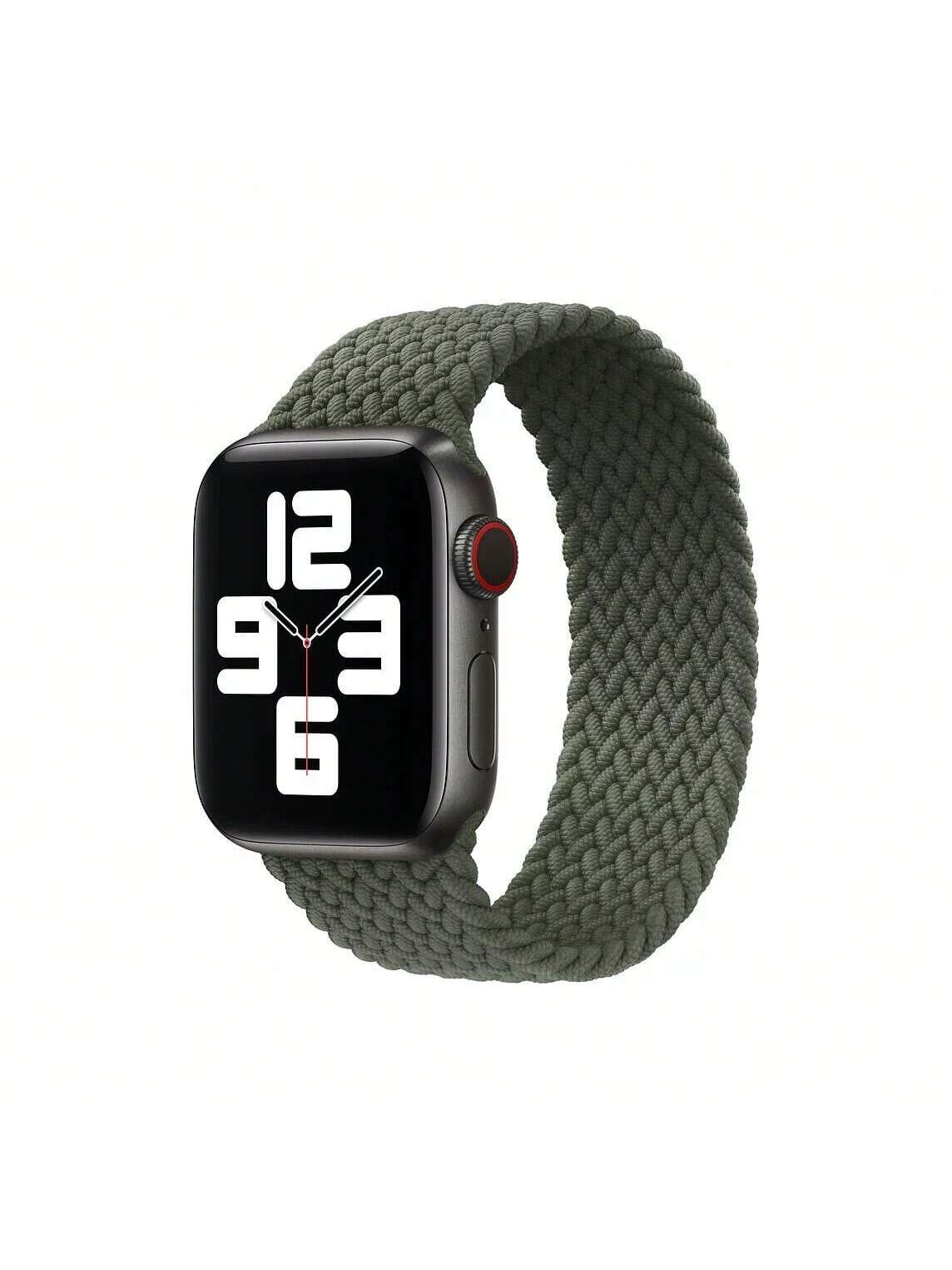 Apple - Watch Braided Solo Loop 40mm - Size 1 - Green