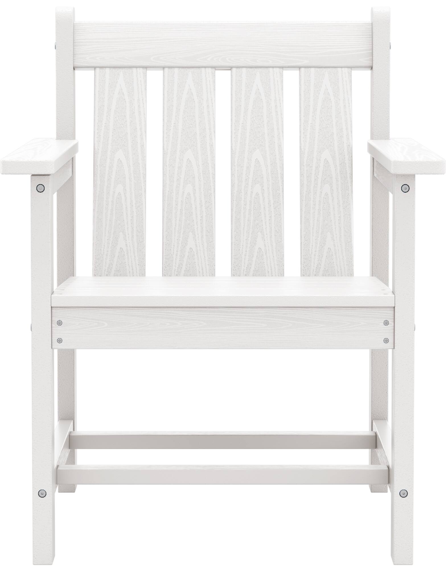 Alt View 4. SERWALL - SERWALL 3 Pieces Patio Bistro Set-Outdoor Chairs and Side Table with Umbrelle Hole,White - white.
