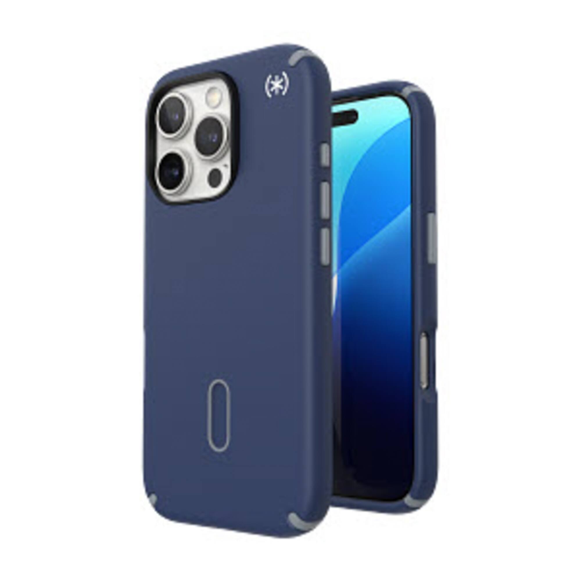 Alt View 2. Speck - Presidio2 Pro ClickLock Case with MagSafe for Apple iPhone 16 Pro - Costal Blue.