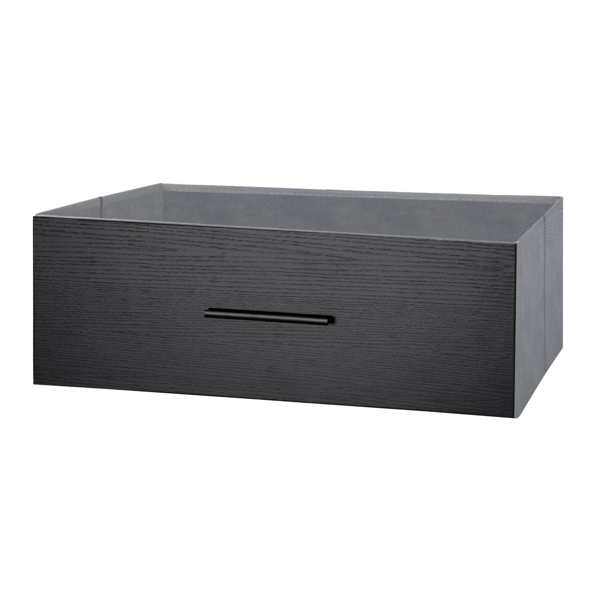 Alt View 6. GOODSILO - Modern 5-Drawer Fabric Dresser with Wooden Top for Bedroom, Living Room, or Office Storage - Black.