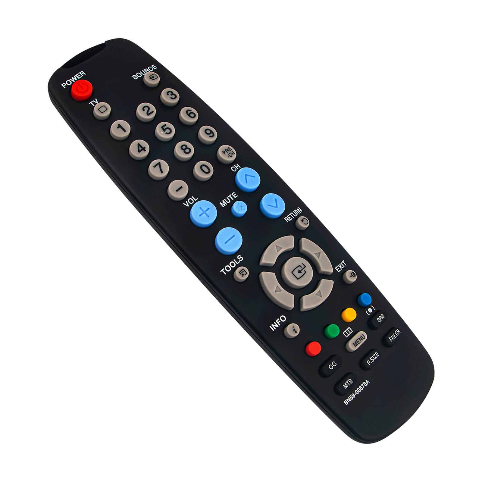 WINFLIKE - BN59-00678A Replacement Remote Control fit for Samsung TV LN22A450C1 LN26A330J1 LN40A330J1 PL42A410C1D - Black