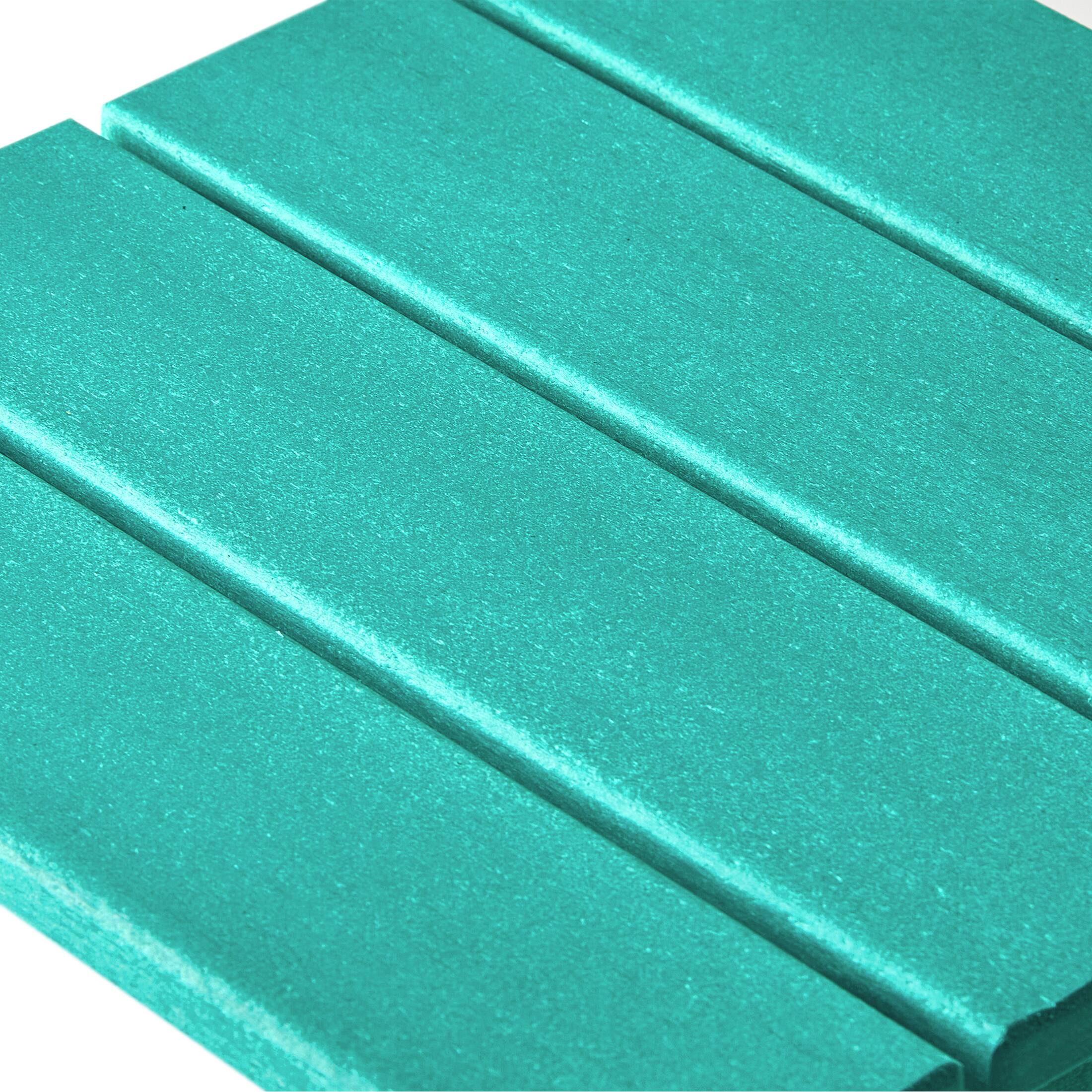 Alt View 6. WestinTrends - WestinTrends Malibu 3 piece Set Poly Adirondack Outdoor Chaise Lounges with Side Table - Turquoise.