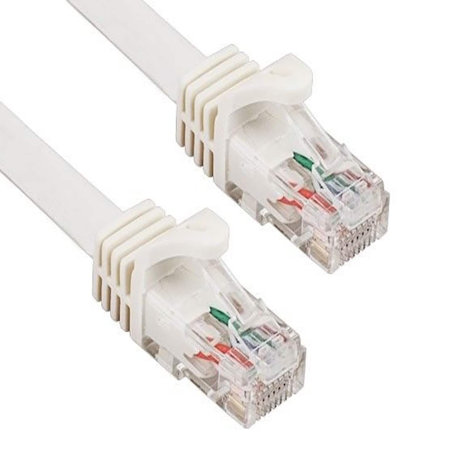 Front. Sanoxy - SANOXY Cables and Adapters; 50ft Cat6a 600 MHz UTP Snagless Ethernet Network Patch Cable, White - White.