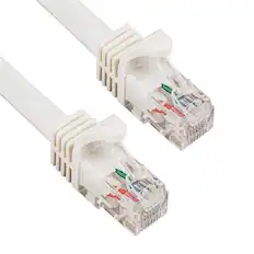 Front. Sanoxy - SANOXY Cables and Adapters; 0.5ft Cat6a 600 MHz UTP Snagless Ethernet Network Patch Cable, White - White.