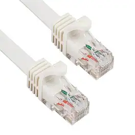 Sanoxy - Cables and Adapters; 14ft Cat6a 600 MHz UTP Snagless Ethernet Network Patch Cable - White